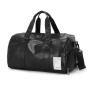New design best trendy waterproof travel shoulder bag mens leather gym sports handbag with shoe compartment