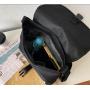 HR062 Fashion Boys And Girls Simple Backpack Nylon Solid Color Casual Students Durable Bag Shoulder Crossbody Duffel Travel Bag