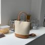 2023 Korean Style Large Capacity Handbag Fashion Stye cross-body single shoulder bag niche stitching canvas Bag bucket bag