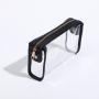 New Waterproof Portable Nylon & Vinyl  Zipper Transparent Toiletry Makeup Bag Organizer Mens Travel Pouches Clear Cosmetic Bags