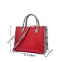 2024 Custom Snake Vegan Leather Luxury Purse Handbag For Women Ladies Bag Set