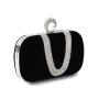 Wholesale bags women luxury rhinestone purse party wedding handbags ladies velvet bag evening clutch bag