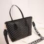 2024 Women's Fashionable Crossbody Small Handbag Portable Bag Circle Pattern Contrast Colors New Simple Design Chain Decoration