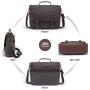 Lovevook Waterproof Anti-theft Retro Vintage Leather Work Large Capacity  business Messenger Bags men Briefcase laptop bags