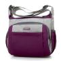 HR477 Unisex Single Shoulder Bag New Fashion Sandwich Zipper Pocket Crossbody Bag Nylon Cloth Leisure Outdoor Sports Bag