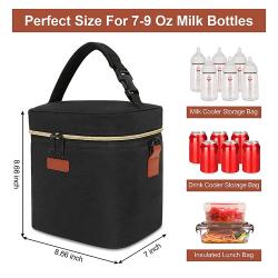 China Factory Custom logo Breastmilk Cooler Bag Travel Baby Bottle Carrier Tote Bag With Ice Pack