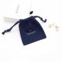 Customized Cotton Twill Drawstring Gift Jewelry Packaging Cosmetic Dust Bag Small Muslin drawstring Makeup Cosmetic Pouch