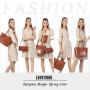 LOVEVOOK wholesale OEM ODM Custom Logo PU Leather women Tote bags 3 pcs Bags Set Purse and Handbags Women Ladies Hand Bags 2021