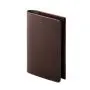 Fashion designer bifold top grain leather nice rfid blocking card holder slim credit card wallet