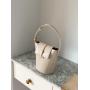 2024 New Designer High Quality Glossy PU Leather Shoulder Bag Luxury Fashion Handbags Simplicity Leather Bucket Bags for Women