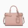 2024  Fashion Office Laptop Business Elegant Lady Style Pink Plain PU Leather Top Handle Bags Branded Handbags
