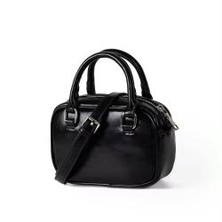 Wholesale Customized LOGO Cute Solid Color Women's Handbag Red Mini Square Tote Chubby Bag Tiny