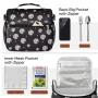 2024 New Design Insulated Lunch Bag for Women Reusable Lunch Box Cute Cooler Tote for Work Picnic or Travel