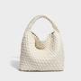 OEM ODM Luxury Elegance High Quality Women Armpit Handbags PU Leather Small Ladies Woven Hand Shoulder Underarm Bags
