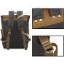Wholesale large Oil Wax Canvas Leather Retro Backpack waterproof sport high quality travel school bags for men laptop backpack