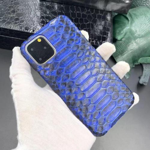 Custom Made High Quality Genuine Snake Skin Leather Luxury Shockproof Mobile Phone Cases For Iphone 11 12 13 14 15 Pro Max