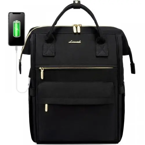 LOVEVOOK Custom logo Large Capacity multifunction nylon USB charger backpack Business Travel Computer Backpack Laptop Backpack