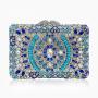China Professional Supplier Customized Color Rhinestones Clutch Bags Dinner Party Bag  Shiny Diamond Evening Bags