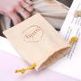 Recyclable Small Colico Antique Jewelry Storage Pouch Custom Logo Printed Drawstring Cotton Gift Packaging Musin Bag