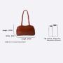 Customized LOGO Korean Casual Black Shoulder Bag PU Leather Large Capacity Hobo Bag High Quality Women's Tote Bag
