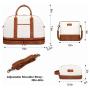 Custom Portable Large-capcity Travel Bag Sets 3Pcs Lightweight Luggage Weekender Bag Carry On Tote Canvas Overnight Bag