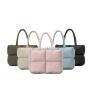 Customize various types of quilted bags winter down handbags fluffy tote bags casual large capacity tote bags handbag for ladies