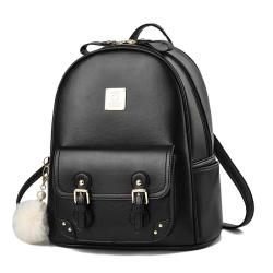 2024 Fashion velvet women's Leisure Bags laptop Women's Leather hiking Backpack For School