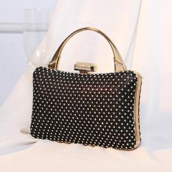 Crystal Diamond setting Party bag Custom rhinestone glitter handmade luxury evening clutch crystal bags sac tendance 2024