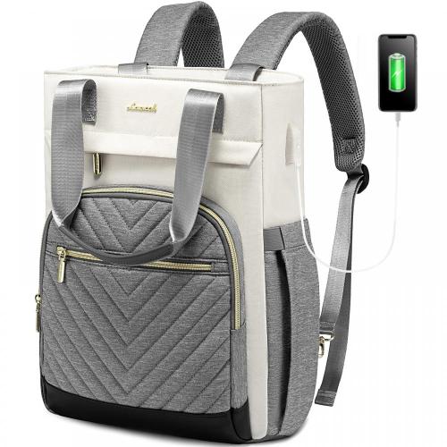 LOVEVOOK Wide Open Travel Backpack Purse Student School Work Business Computer Tote Daypack 15.6 Inch Laptop Backpack for Women