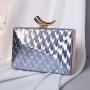 New Evening Bag Ox Horn Metal Shining PU Printed Women's Handheld Bag Chain Strap Crossbody Party Evening Clutch bag