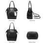 Realer PU leather handbags and backpacks large capacity women's school backpacks bags