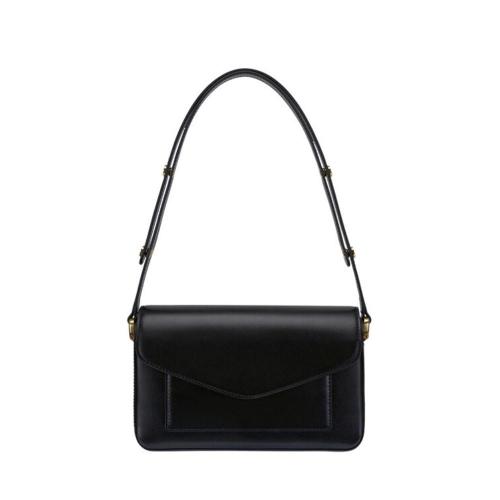 New Custom Logo Ladies Handbags Nice Leather Black Crossbody Bags Classic Women Messenger Bag Shoulder Bags