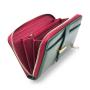 Long Style Customized Women Wallet Green New Color RFID Blocking Zipper Wallet for Women