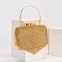 Classic Women Rhinestone Tassels Golden Bridal Clutch Bag Lady Shoulder Bag Wedding Evening Bag Purse NE548