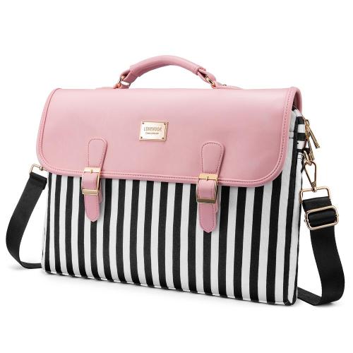 Lovevook 15.6 inch large cute computer handbags women laptop sleeve case for work ladies shoulder satchel bags women laptop bags