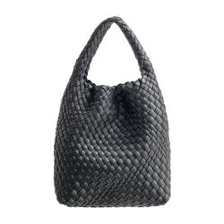 Wholesale New Designer Hand Bag Set Fashion Knitted Women Handbags Luxury Soft PU Leather Women's Tote Bags Set