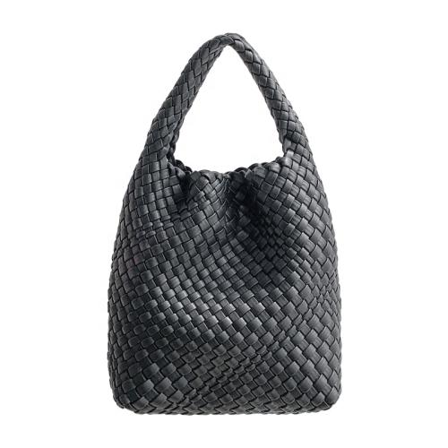 Wholesale New Designer Hand Bag Set Fashion Knitted Women Handbags Luxury Soft PU Leather Women's Tote Bags Set