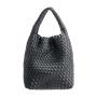 Wholesale New Designer Hand Bag Set Fashion Knitted Women Handbags Luxury Soft PU Leather Women's Tote Bags Set
