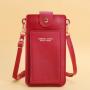 Phone bag for women Solid Color Simple Fashion Women's Driver's License Card Wallet New Single Strap Portable Mobile Phone Bag