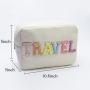 DIY Custom Logo Multi Color Multicolored Women Make Up Bag Waterproof Nylon Soft Portable Pouch Zipper Makeup Large Cosmetic Bag