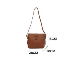2024 New Design Women's Vintage Lady Style Messenger Bags PU Leather Tote Hand Bag with  Embroidery Decorations