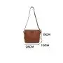 2024 New Design Women's Vintage Lady Style Messenger Bags PU Leather Tote Hand Bag with  Embroidery Decorations