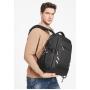 HR778 USB Charge Port Men's Backpack Customized LOGO Waterproof Leisure Travel Backpack Oxford Business Gift Laptop Backpack