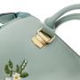 2022 Cute Big Fashion Shoulder Ladies Blue Floral Embroidery Designs Leather Womens Hand Bags