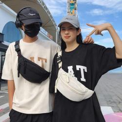 ZWY158 Wholesale Hot Sale Simple Solid Color Unisex Chest Bag Nylon Travel Shopping Waist Bag New Sports Student Crossbody Bag