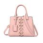 2024 Custom Vegan Leather Bag Handbag For Women Ladies Purse With Rivets Logo Tag