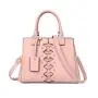 2024 Custom Vegan Leather Bag Handbag For Women Ladies Purse With Rivets Logo Tag