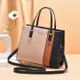 Ladies' stylish handbag with contrasting colors
