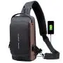 WTB028 New Fashion Chest Bag Men's Messenger Bag Waterproof PU Leather Shoulder Sling Bag Waterproof Custom Logo for Men