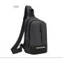 ZX023 Sports Chest Bag Men's One Shoulder Crossbody Bag Nylon Side Crossbody Sling Bag with Adjustable Strap for Running
